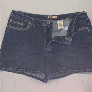 Faded glory stretch jean short size 14